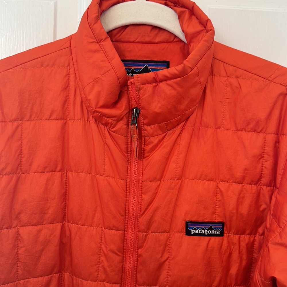 Patagonia Orange Coat size XL 14 Kids - Picture 3 of 6